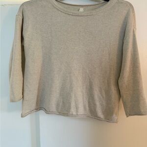 Pact Cream Long Sleeve sweater  Top